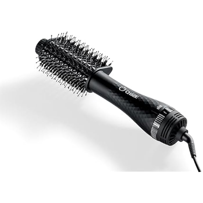 CH&BE Tri Dry Brush | 1,000W | Hair Volumizing triple barrel | Negative ions | Charcoal and nylon double bristles | 360° airflow | Shiny, frizz-free styling - Image 2
